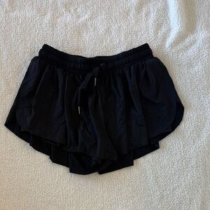Elegant Black Women's Athletic Shorts
